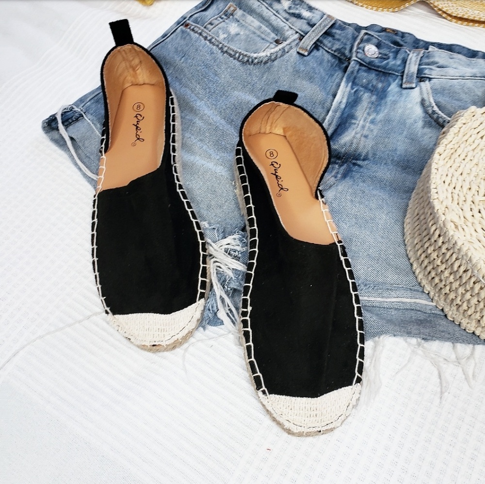 🆕️//The Cheri// black espadrille flat - Picture 3 of 5
